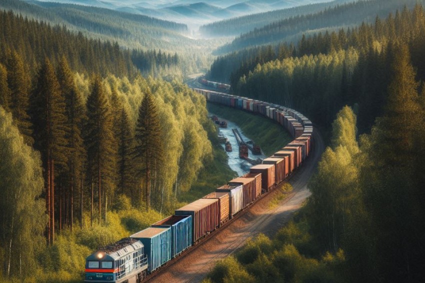 За первый квартал 2025 года на Красноярской железнодорожной линии было перевезено 21,4 миллиона тонн груза.