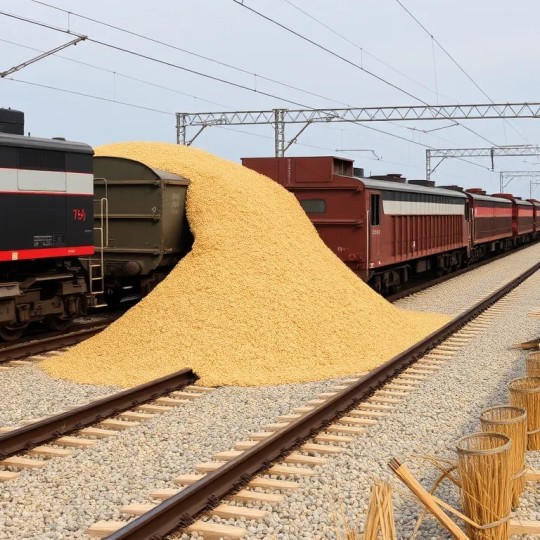 Загрузка зерновых на железнодорожной сети РЖД увеличилась на 8% в августе.