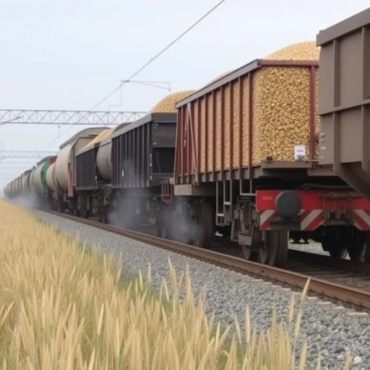 Загрузка зерновых на железнодорожной линии Калининграда за период с января по август текущего года увеличилась в 1,4 раза.