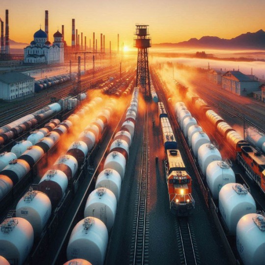 Загрузка химических веществ для экспорта через сеть РЖД увеличилась на 29%