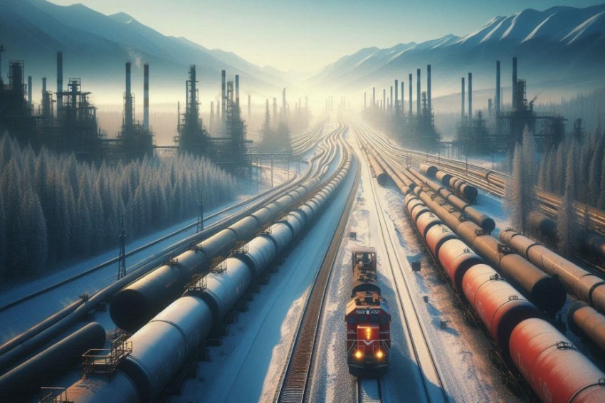 Загрузка нефти и нефтепродуктов на Восточно-Сибирской трубопроводной системе в период с января по апрель 2025 года увеличилась на 5,4%