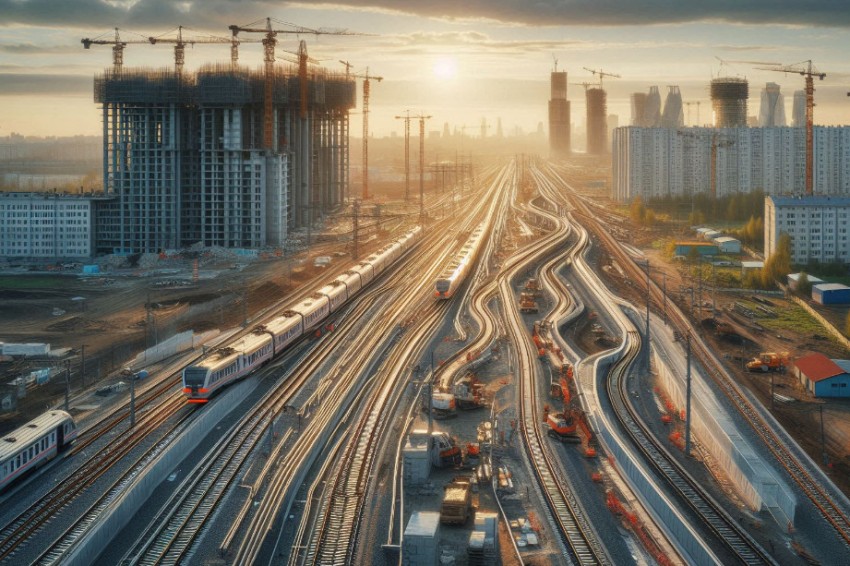 Завершение строительства транспортной инфраструктуры на участке между Дмитровом и Савёлово на Московской железнодорожной линии.