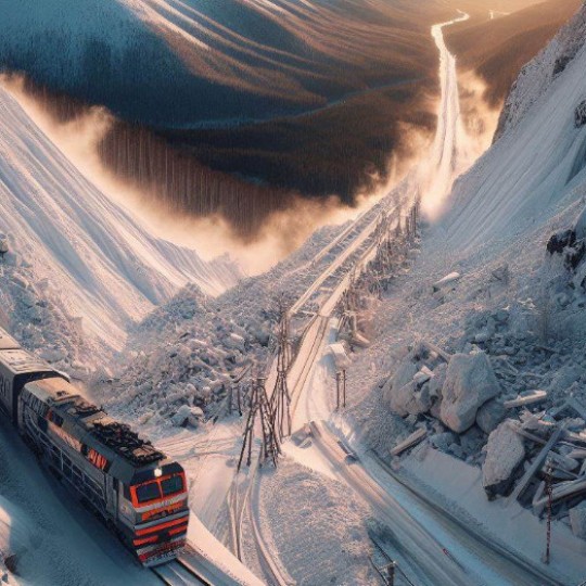 Железнодорожная компания Красноярска провела контролируемое сходство лавин в горной области Кузнецкого Алатау.