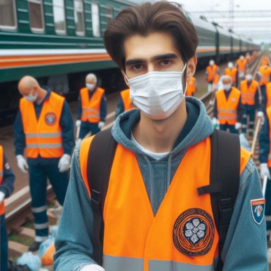 Железнодорожные работники из Калининграда организовали волонтерский день, посвященный Дню Победы.