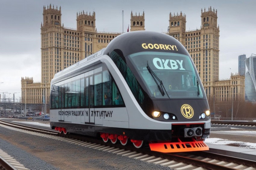 Железнодорожная компания Горьковская установила рельсовый автобус для участия в празднике «Фролищенские гостёбы».