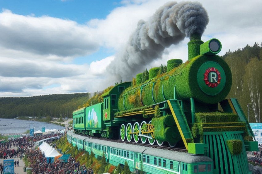 Железнодорожная линия Горького приняла участие в экологическом фестивале под названием «Зеленый голос Вятки»