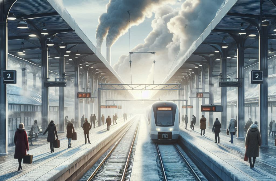 Железнодорожные платформы с подогревом: никакого льда зимой