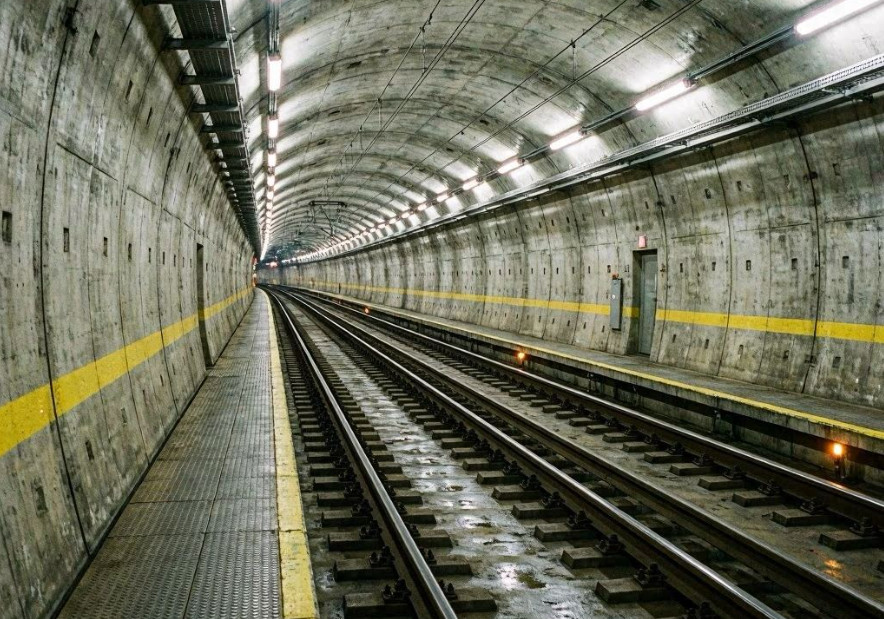 Железнодорожные тоннели освещаются энергосберегающими LED-лампами