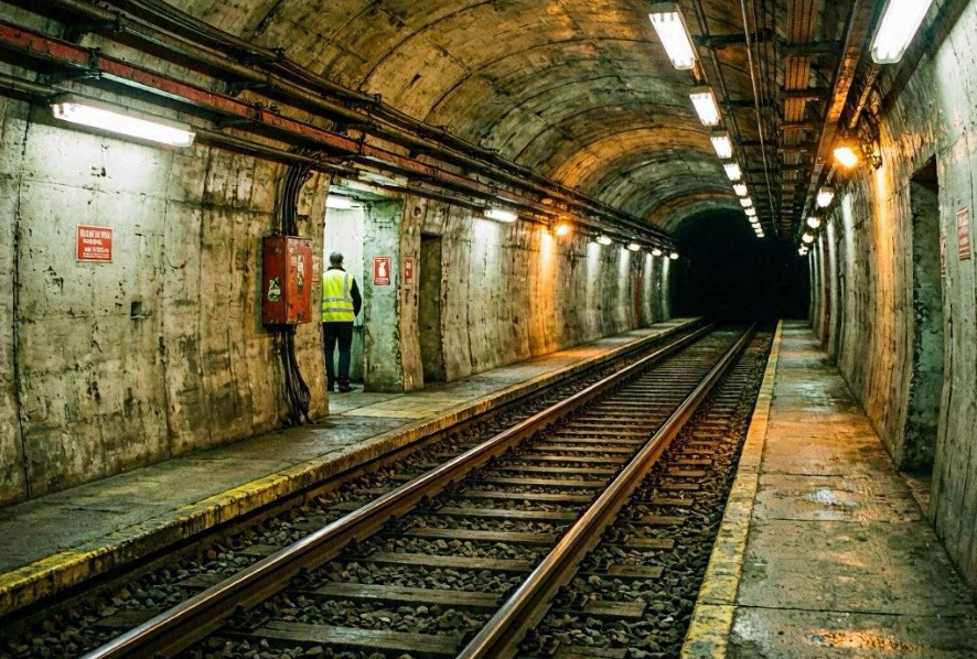 Железнодорожные тоннели освещаются энергосберегающими LED-лампами