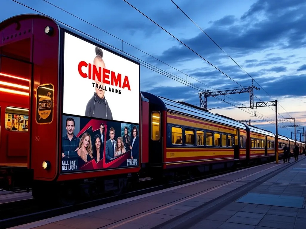 Поезд-кинотеатр: премьеры фильмов прямо в пути