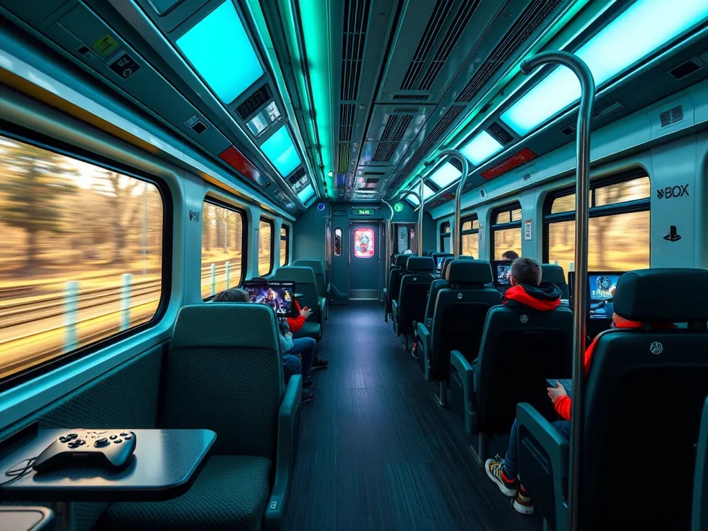 Поезд с игровой зоной: PlayStation и Xbox для юных пассажиров