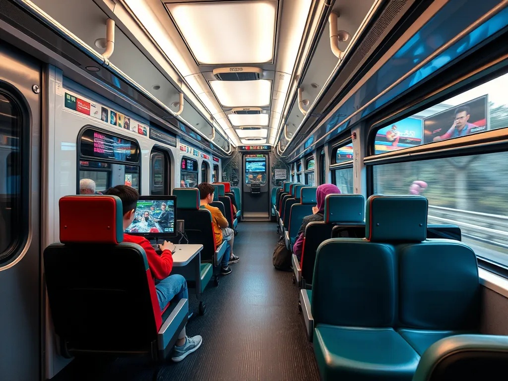 Поезд с игровой зоной: PlayStation и Xbox для юных пассажиров