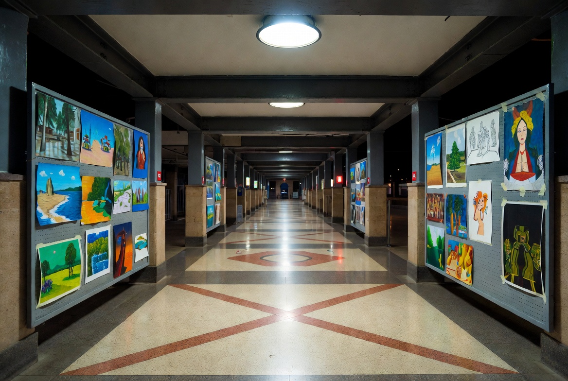 Вокзальные залы ожидания украсили работами местных художников