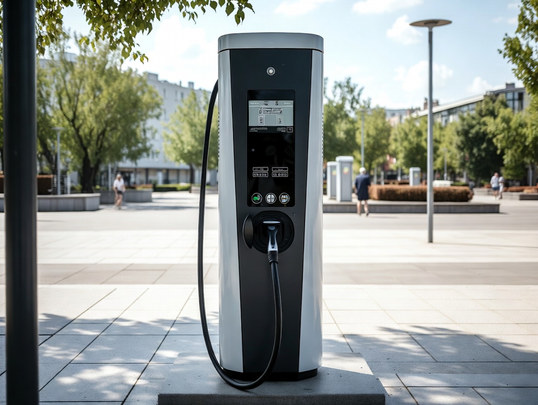 Станция зарядки электромобилей открылась на привокзальной площади